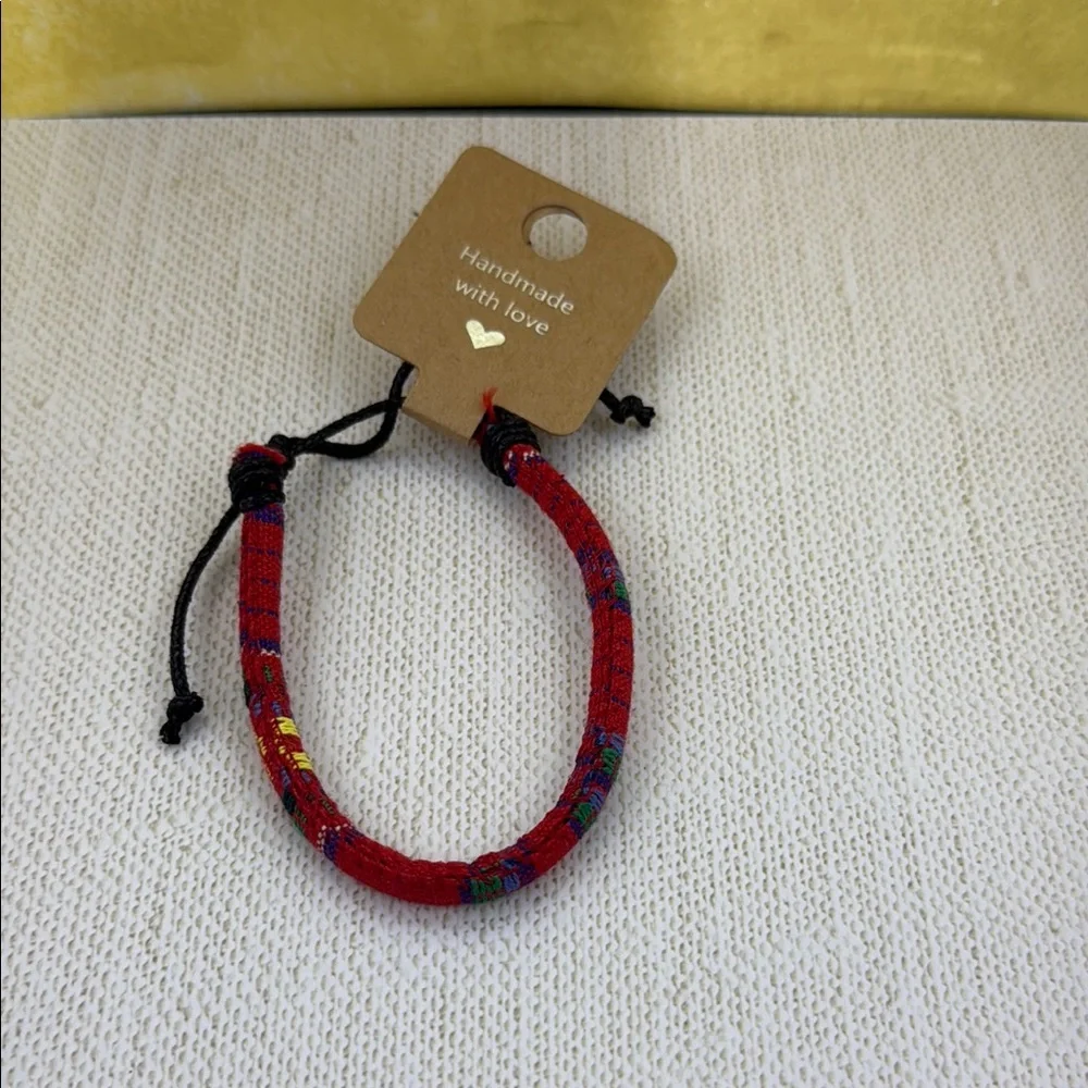 Handmade Red Rope Style Bracelet - Picture 1 of 3